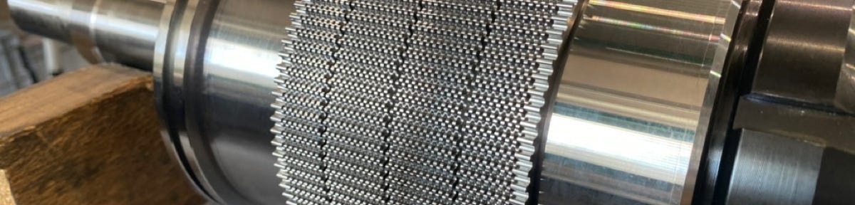 Turbulator fin form roll with offset